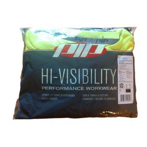 PIP Hi-Vis Long sleeve pocketed Yellow/black t-shirt 2X  312-1350B-LY